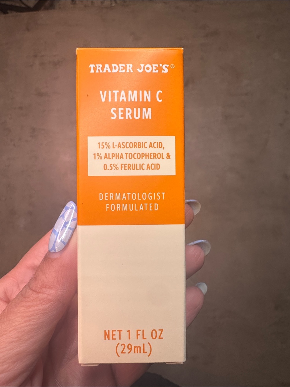 NEW Trader Joes Vitamin C Serum 1 fl oz 15% L-Ascorbic Acid, 1% Alpha Tocopherol